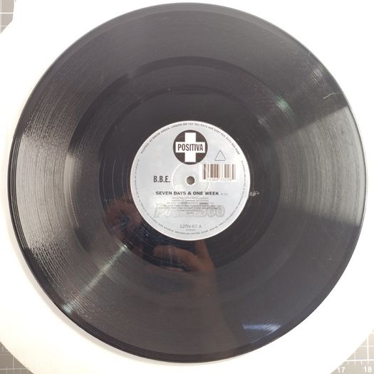 B.B.E. - Seven Days And One Week - Positiva Records - HUGE 90s Club CLASSIC! Condition: RALLIED! Plays: VG!