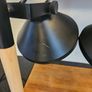 Black & beech Wood Lamp Pair Image 4