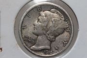 1916 mercury silver dime