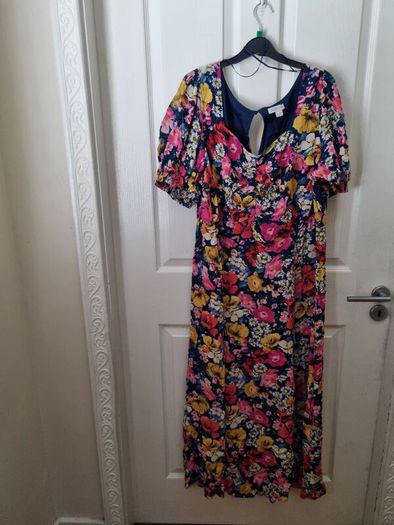 Monsoon Floral Maxi Dress Size Uk 22