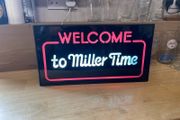 vintage miller pub bar light