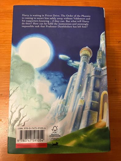 Fantasy book:'Harry Potter and the Deathly Hallows'