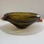 Large Czech Sommerso Art Glass Sculptural Bowl. c.1960s Image 10
