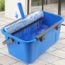 Window Cleaning Kit with 12L Bucket, 35cm Window Squeegee and 38cm Scrubber with 155cm Long Handle, Professional Window Cleaning Equipment Washing Kit Cleaner Tool for Home Outdoor Commercial Use Image 4