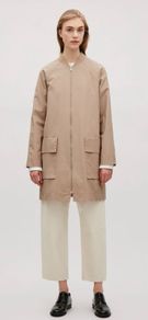 COS Coat with Ribbed Neckline