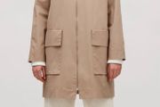 COS Coat with Ribbed Neckline