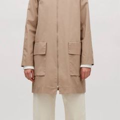 COS Coat with Ribbed Neckline