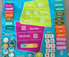 velcro children's calendar