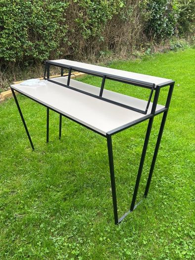 Wade Logan Aires Split Level Mocha Study Desk - 124cm