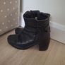 Black ankle boots from Dunnes size 5 UK 38 EU Image 2