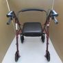 Red Mobility Rollator Walker + brakes Image 2