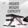 Adjustable Weight Bench, Exercise Workout Bench for Full Body Workout- Multi-Purpose Foldable Bench, Folding Dumbbells Bench with Resistance Band Set Image 3
