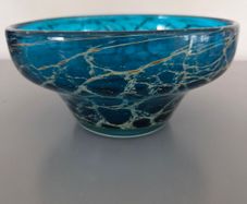Sea & Sand Art Glass Bowl