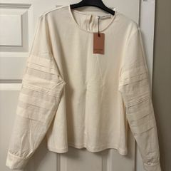 Cream top size Large