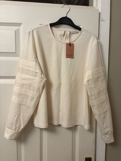 Cream top size Large