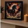Handmade 3D Horse Shadow Box 27x27 cm Image 4
