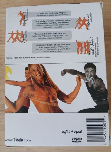 Zumba Fitness 4 Volume DVD Set - Beginners, Power, Advanced, Abs Buns & Thighs