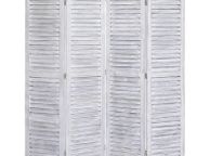 main image for ad 4-Panel Room Divider Grey 140x165 cm Wood