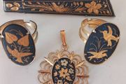 Collection of 4 Spanish Inlaid Damascus Items