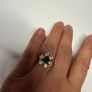 Emerald and Zirconia Ring Image 3