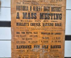 1891 antique original Labourers union poster
