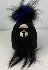 Fendi Karl Lagerfield Collaboration Bag Charm Authentic