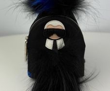 Fendi Karl Lagerfield Collaboration Bag Charm Authentic