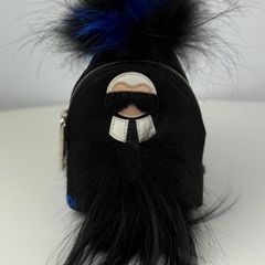 Fendi Karl Lagerfield Collaboration Bag Charm Authentic