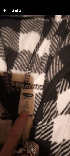 check fleece hoody from old navy