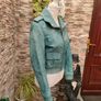 Superdry women's Super Blake leather bomber jacket. Size XS EU 34-36 UK 6-8 Measurements in the photos Image 5