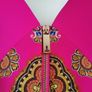 Ted Baker Valeena Paisley Toucan midi Dress Bright Pink UK 10 Image 7