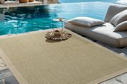 XXL Outdoor Rug Weatherproof 240 x 340 cm Green Sisal Look Rug Washable and Waterproof Rug Kitchen Balcony Patio and