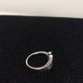 18ct white gold diamond and emerald dress ring Image 4