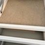 Tall White Drawer Unit with Hidden Mirror Image 3