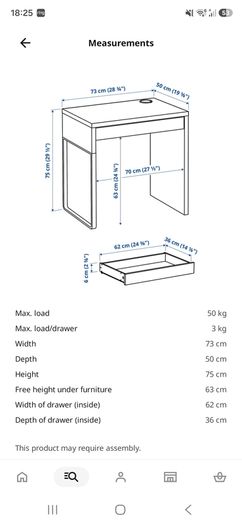 Micke Ikea desk