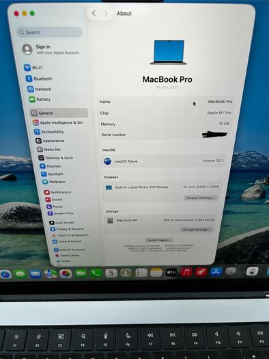 MacBook Pro M1 16" Pro Chip