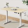 Electric Standing Desk Height Adjustable 120 x 60cm Sit Stand with 4 Memory Smart Pannel for Home Office Splice Board Image 3