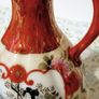 Beautiful Vintage Japanese Kutani Pitcher/Creamer with Geisha Pattern. Image 6