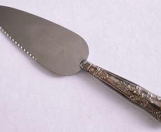 Vintage Harrison Brothers Sheffield Pie/Cake Server with sterling silver handle