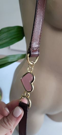 MOSCHINO CheapNChic tan leather belt with gold hardware - Rrp 220 (New)