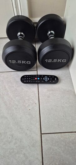 brand new 2x12.5kilo dumbbell weight set