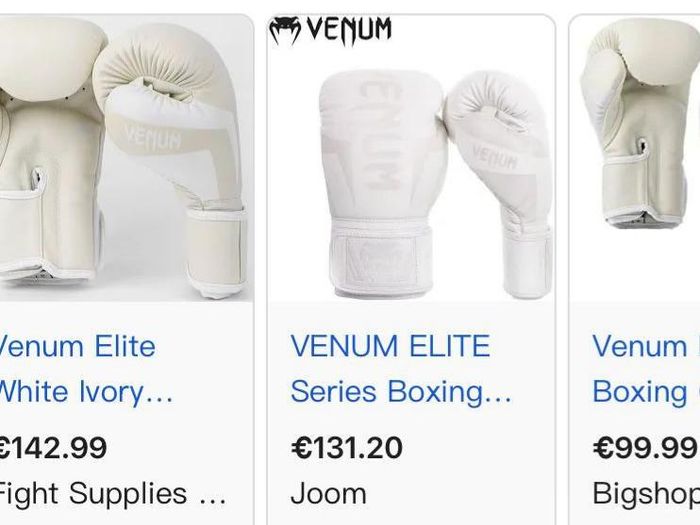 Venum Elite Boxing Gloves - White