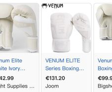 Venum Elite Boxing Gloves - White
