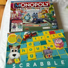 Junior scrabble and monopoly
