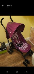 pink stroller joie