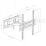 Tv Wall Mount Bracket Tilt Swivel Full Motion 35"-65" Image 3