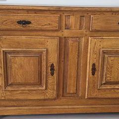 Solid Oak French Cabinet