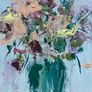Framed Original Floral Painting Flower Art Framed  Contemporary Art Painting  Original Gift Image 8