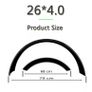 Fat Bike Fender Set 26 x 4.0 Image 2