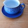 Vintage Denby Midnight  Blue Gravy or Sauce Boat and Stand Immaculate Condition Image 2